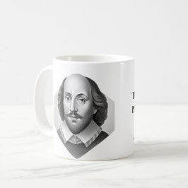 William Shakespeare Portrait Hamlet Illustration Kaffeetasse