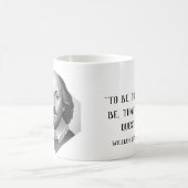 William Shakespeare Portrait Hamlet Illustration Kaffeetasse (Mittel)