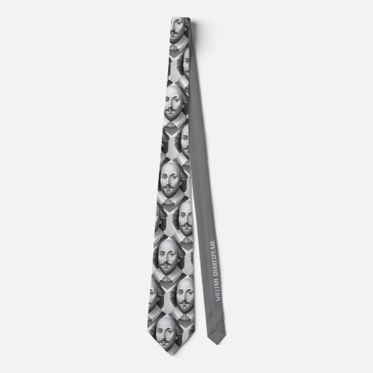 William Shakespeare Portrait Hamlet Illustration Krawatte (Vorderseite)