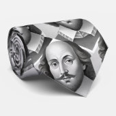 William Shakespeare Portrait Hamlet Illustration Krawatte (Gerollt)