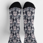 William Shakespeare Portrait Hamlet Illustration Socken (Oben)
