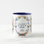 William Shakespeare Portrait Hamlet Illustration Tasse (Zentrum)