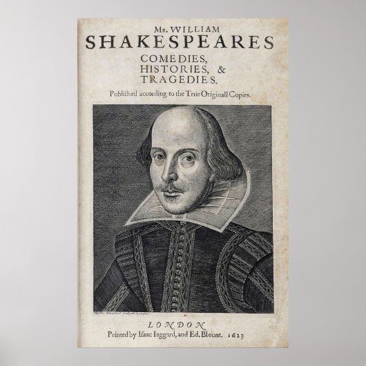 William Shakespeare Portrait Poster (Vorne)
