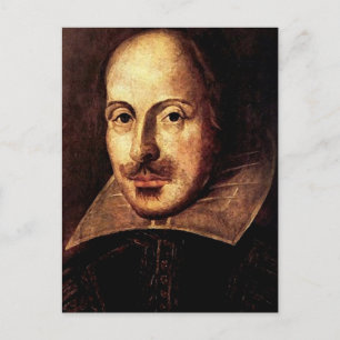 William Shakespeare Portrait Postkarte