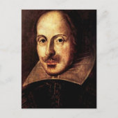 William Shakespeare Portrait Postkarte (Vorderseite)