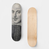 William Shakespeare Portrait Skateboard (Vorderseite)
