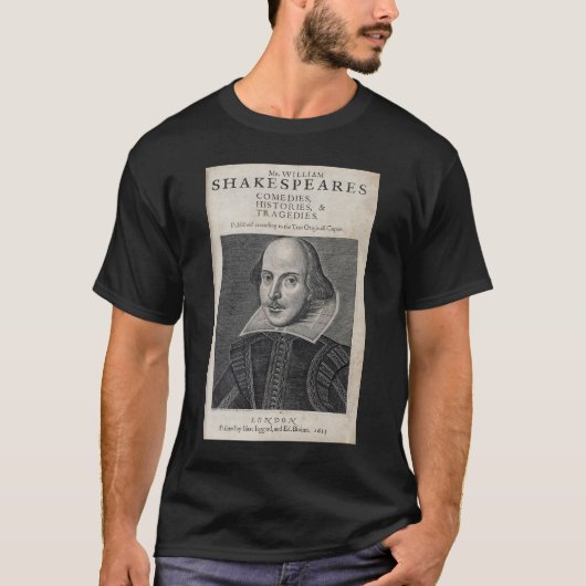 William Shakespeare Portrait T-Shirt (Vorderseite)
