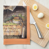 William Shakespeare-Porträt-Geschirrtuch Geschirrtuch (Viertel Falte)