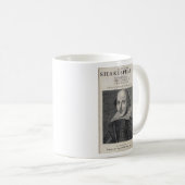 William Shakespeare-Porträt Kaffeetasse (VorderseiteRechts)