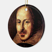 William Shakespeare-Porträt Keramik Ornament (Links)
