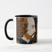William Shakespeare Porträtbild Gold Tasse (Links)