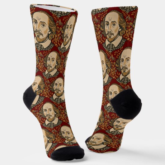 William Shakespeare Porträtbild London Socken (Gewinkelt)