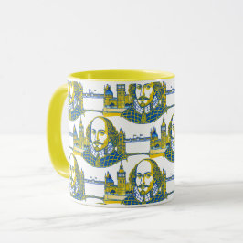 William Shakespeare Porträtbild London Tasse