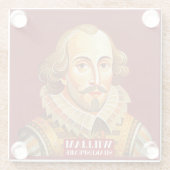 William Shakespeare Porträtdarstellung sein oder Glasuntersetzer (Rückseite)