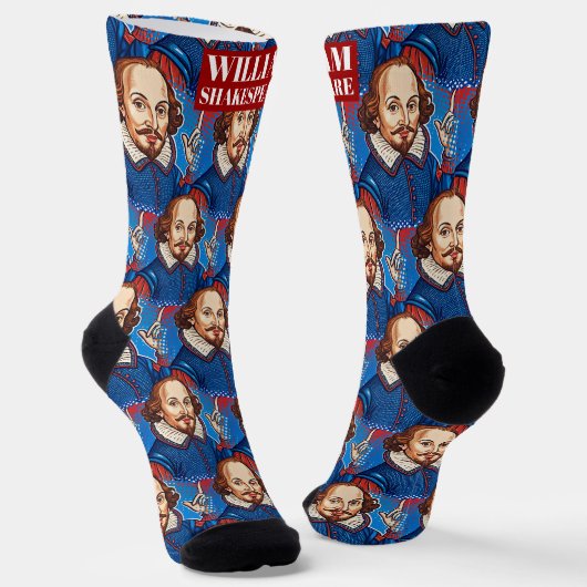 William Shakespeare Porträtdarstellung sein oder Socken (Gewinkelt)