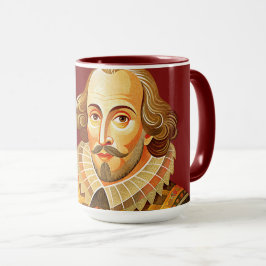 William Shakespeare Porträtdarstellung sein oder Tasse