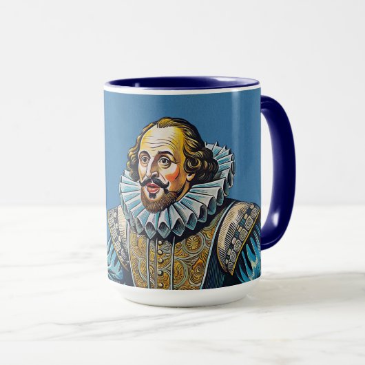 William Shakespeare Porträtdarstellung sein oder Tasse (VorderseiteRechts)