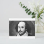 William Shakespeare Postkarte (Stehend Vorderseite)