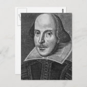 William Shakespeare Postkarte (Vorne/Hinten)