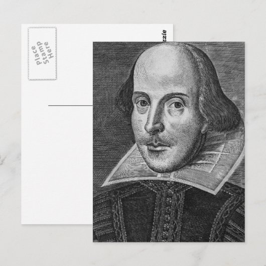 William Shakespeare Postkarte (Vorne/Hinten)
