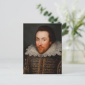 William Shakespeare Postkarte (Stehend Vorderseite)