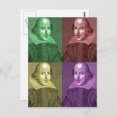 William Shakespeare Postkarte (Vorne/Hinten)
