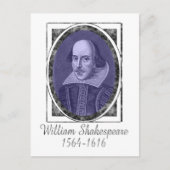 William Shakespeare Postkarte (Vorderseite)