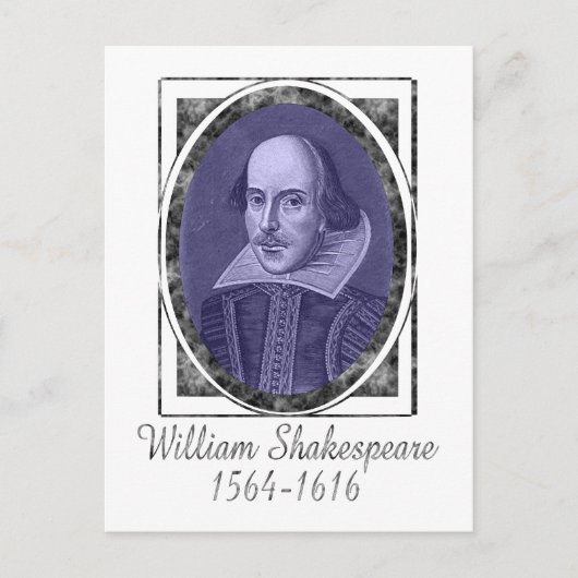 William Shakespeare Postkarte (Vorderseite)