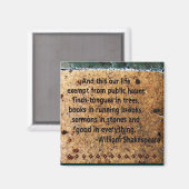 William Shakespeare Quote Magnet (Vorderseite/Rückseite)