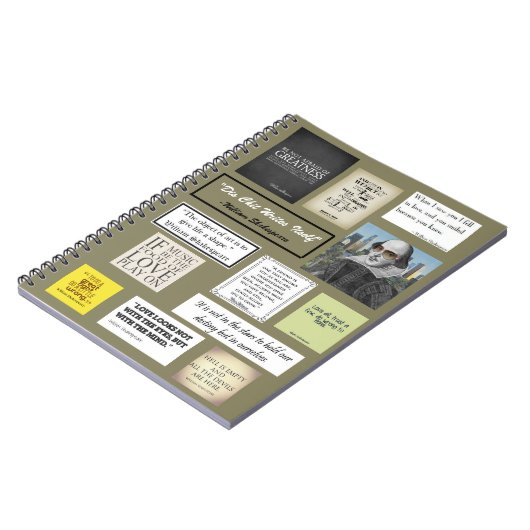 William Shakespeare Quotes Notizblock (Linke Seite)