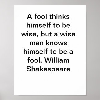 William Shakespeare Quotes Poster