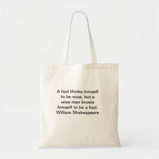 William Shakespeare Quotes Tote Bags Tragetasche (Vorne)