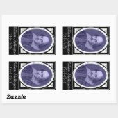 William Shakespeare Rechteckiger Aufkleber (Blatt)