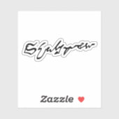 William Shakespeare Signatur Aufkleber (Blatt)