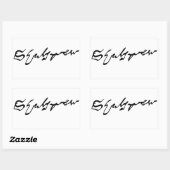 William Shakespeare Signatur Rechteckiger Aufkleber (Blatt)