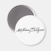 William Shakespeare Signature Magnet (Vorderseite/Rückseite)