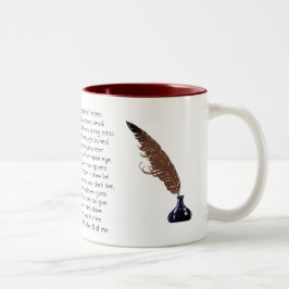 William Shakespeare Sonnet 31 Zwei-Tonen-Kaffee-Ta Zweifarbige Tasse