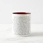 William Shakespeare Sonnet 31 Zwei-Tonen-Kaffee-Ta Zweifarbige Tasse (Mittel)