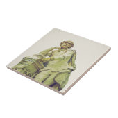 William Shakespeare-Statuemonument Fliese (Seite)