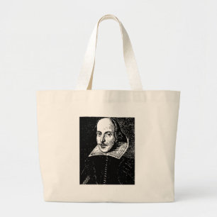William Shakespeare stellen gegenüber Jumbo Stoffbeutel