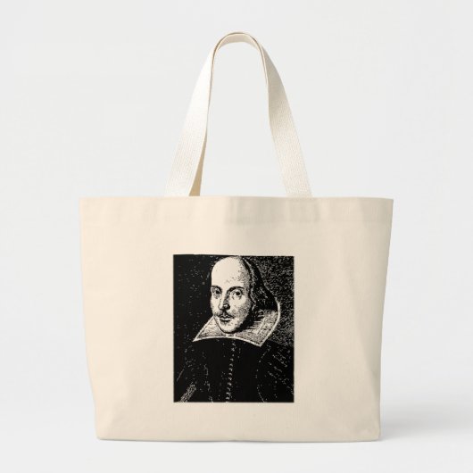 William Shakespeare stellen gegenüber Jumbo Stoffbeutel (Vorne)