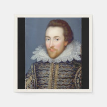William Shakespeare Theme Paper Napkins