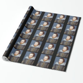 William Shakespeare Theme Wrapping Paper Geschenkpapier