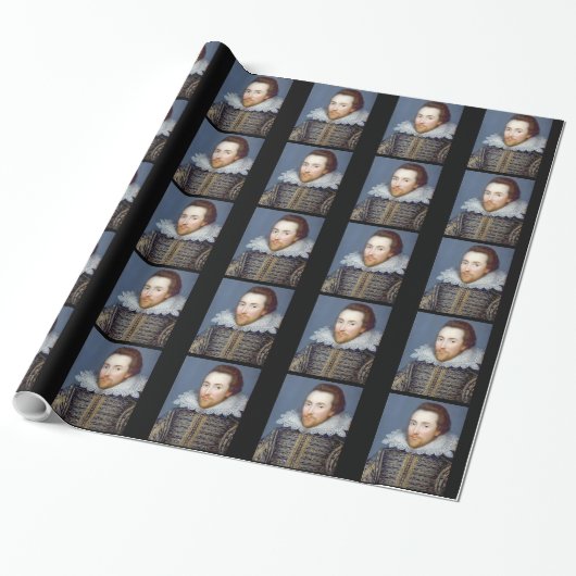 William-Shakespeare-Themen-Wrap-Papier Geschenkpapier (Ungerollt)