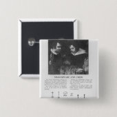 William Shakespeare und Ben Jonson Button (Vorne & Hinten)