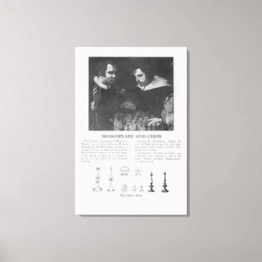 William Shakespeare und Ben Jonson Leinwanddruck (Vorderseite)