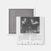 William Shakespeare und Ben Jonson Magnet (Vorderseite/Rückseite)