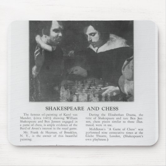 William Shakespeare und Ben Jonson Mousepad (Vorne)