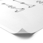 William Shakespeare und Ben Jonson Poster (Ecke)