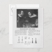 William Shakespeare und Ben Jonson Postkarte (Vorne/Hinten)